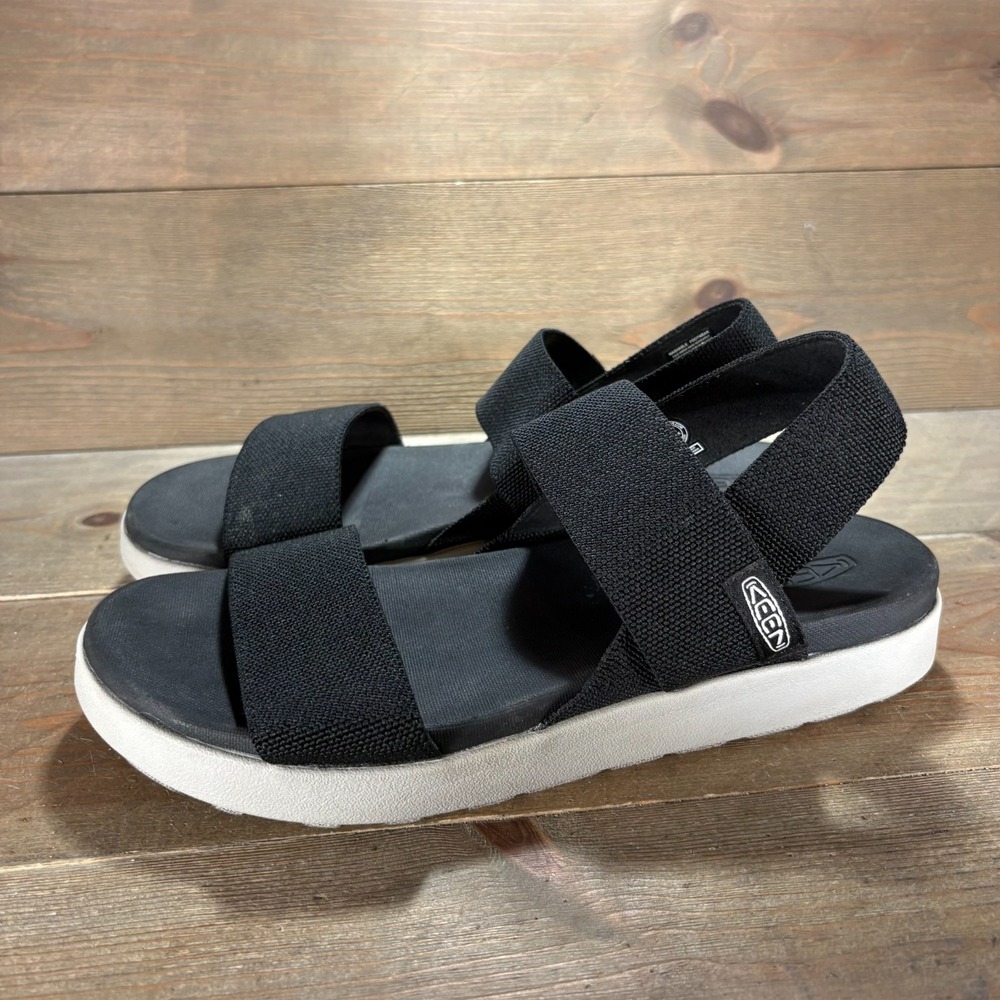 KEEN Elle Backstrap Womens size 9.5 shoes Black Slingback Platform sandals